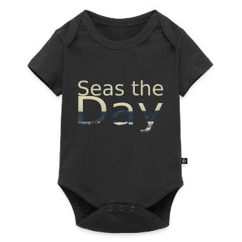 Seas the day - Baby Premium short-sleeve bodysuit - black - Front