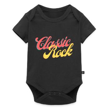 Rock Classique - Musiciens Vintage - Rocker Rétro - Body à manches courtes Premium Bébé - noir - Devant
