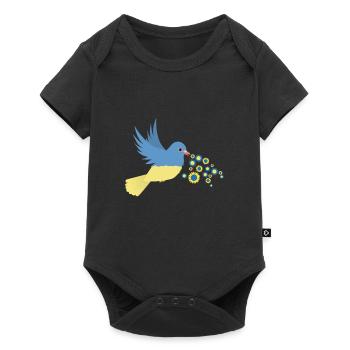 Peace for Ukraine - Baby Premium short-sleeve bodysuit - black - Front