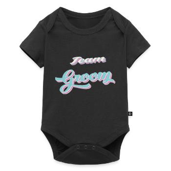 Team du marié team groom - Body à manches courtes Premium Bébé - noir - Devant