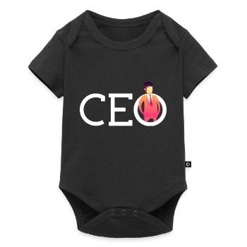 Pdg chef de la conception pour un chef de la direction - Body à manches courtes Premium Bébé - noir - Devant