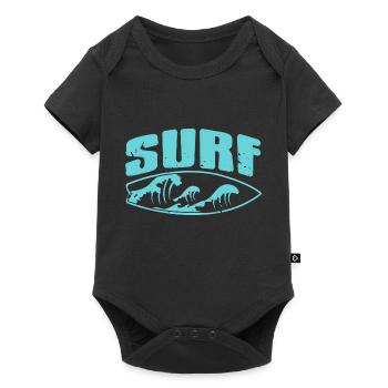 Vintage Surfing In The Waves T-Shirt Present Gift - Baby Premium Kurzarmbody - Schwarz - Vorne