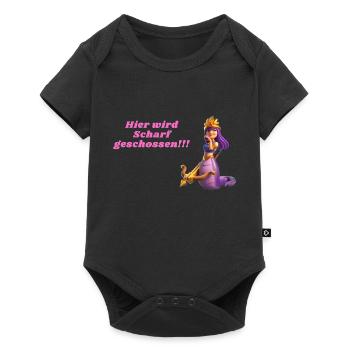 Lustige Sprüche - Baby Premium Kurzarmbody - Schwarz - Vorne
