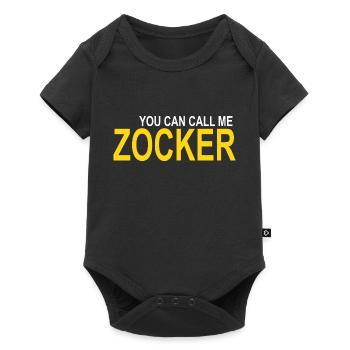 Call me Zocker - Baby Premium Kurzarmbody - Schwarz - Vorne