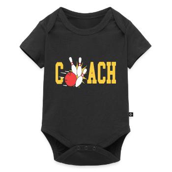Bowling Coach Awesome Coach Designs T-Shirt - Baby Premium short-sleeve bodysuit - black - Front