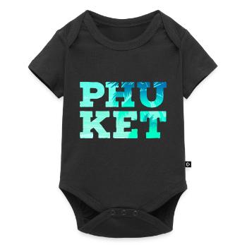 Phuket - Baby Premium Kurzarmbody - Schwarz - Vorne