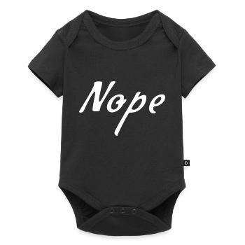Nope - Baby Premium Kurzarmbody - Schwarz - Vorne