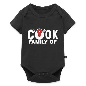 Family Of Cook Awesome Cooking Designs T-Shirt - Baby Premium short-sleeve bodysuit - black - Front