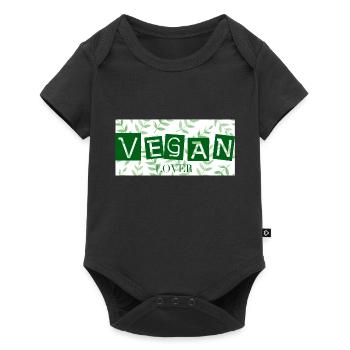 Vegan Lover - Véganisme - Vegan - Body à manches courtes Premium Bébé - noir - Devant