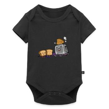 Kawaii Toast - Baby Premium Kurzarmbody - Schwarz - Vorne