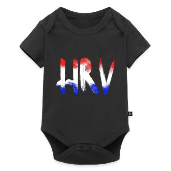 Kroatien Kroatisch Hrvatska Kroaten Kroaten Kroaten - Baby Premium Kurzarmbody - Schwarz - Vorne