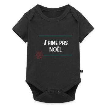 J’aime pas Noël - Body à manches courtes Premium Bébé - noir - Devant