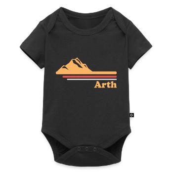 Arth Stadt Schweiz Geschenk - Baby Premium Kurzarmbody - Schwarz - Vorne