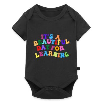 It's a Beautiful Day for Learning - Baby Premium short-sleeve bodysuit - black - Front