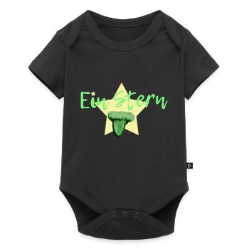 A star in green - Baby Premium short-sleeve bodysuit - black - Front