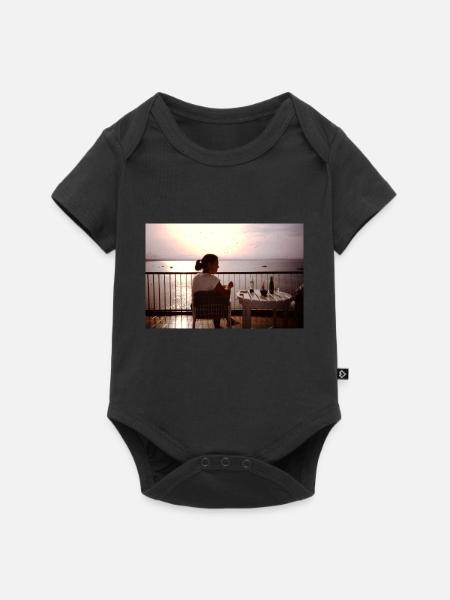 Ocean View - Baby Premium Kurzarmbody - Schwarz