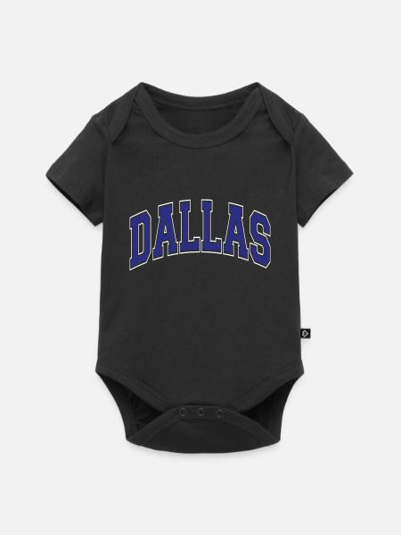 Dallas - Baby Premium Kurzarmbody - Schwarz