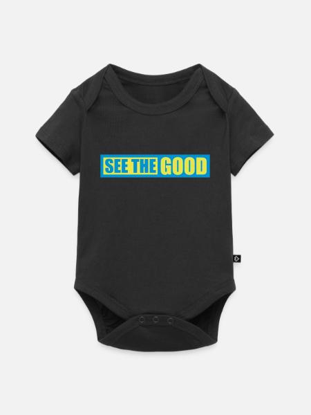 see the good Zitat - Baby Premium Kurzarmbody - Schwarz