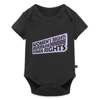 citation féministe sur les droits des femmes - Body à manches courtes Premium Bébé - noir - Devant