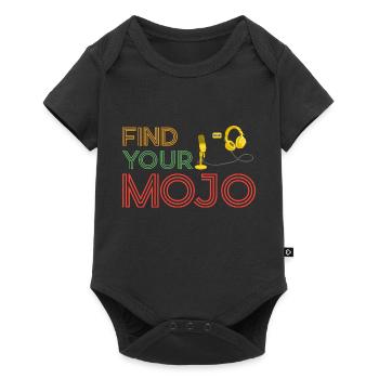 Trouvez votre police rétro rose violet coloré Mojo - Body à manches courtes Premium Bébé - noir - Devant