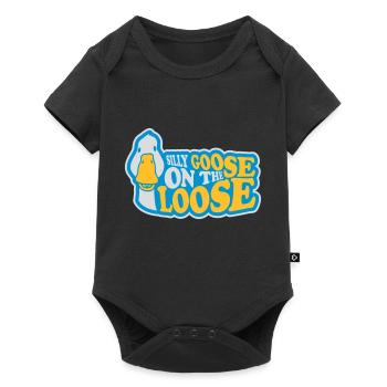 goose on the loose - Baby Premium short-sleeve bodysuit - black - Front