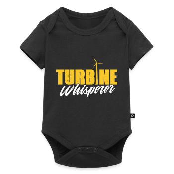 Wind Turbine – Global Warming Wind Generator - Baby Premium Kurzarmbody - Schwarz - Vorne