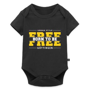 Göttingen Meine Stadt Urban Style Born Free - Baby Premium Kurzarmbody - Schwarz - Vorne