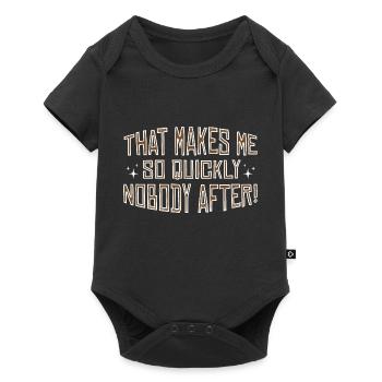 Ne me fait personne après - Denglish Dictons Denglisch - Body à manches courtes Premium Bébé - noir - Devant