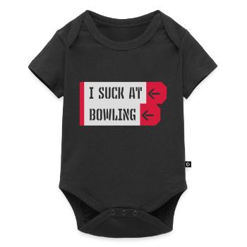 Je suis nul au bowling - Body à manches courtes Premium Bébé - noir - Devant