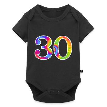 Number 30 - Baby Premium short-sleeve bodysuit - black - Front