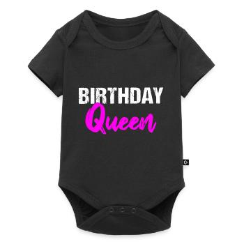 Birthday Queen - Baby Premium short-sleeve bodysuit - black - Front