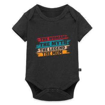 Maman Maman La Femme Le Mythe La Légende - Body à manches courtes Premium Bébé - noir - Devant