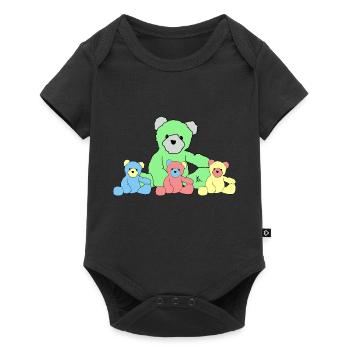 Teddy - Body à manches courtes Premium Bébé - noir - Devant