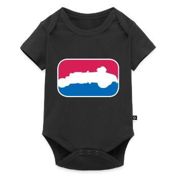 Hotrod Hot Rod V8 Tuning US vintage car Geschenk - Baby Premium Kurzarmbody - Schwarz - Vorne