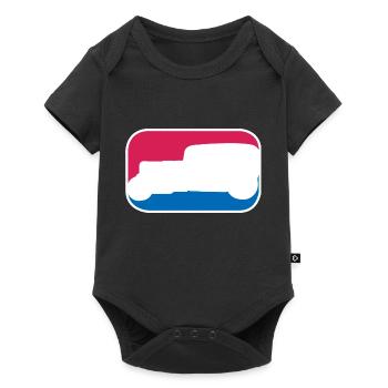 Hotrod Hot Rod V8 Tuning USA lustiges Geschenk - Baby Premium Kurzarmbody - Schwarz - Vorne