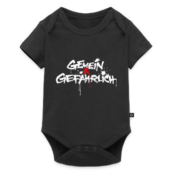 gemein und gefährlich oder gemeingefährlich - Baby Premium Kurzarmbody - Schwarz - Vorne