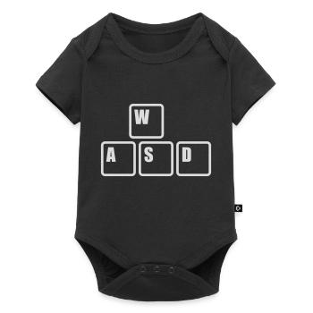 WASD Touches de clavier Gamer - Body à manches courtes Premium Bébé - noir - Devant