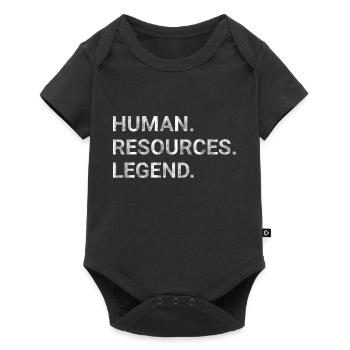 Human resources legend - Baby Premium short-sleeve bodysuit - black - Front