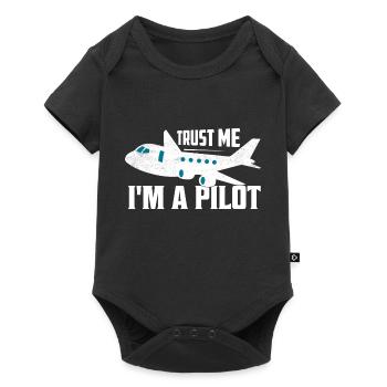 Croyez-moi, je suis une compagnie aérienne pilote d’aviation - Body à manches courtes Premium Bébé - noir - Devant