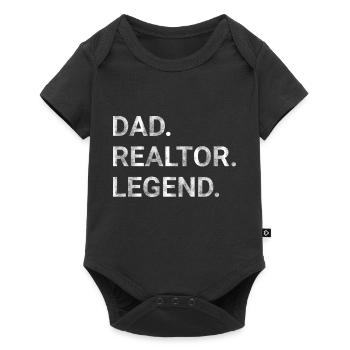 Dad Realtor Legend - Baby Premium short-sleeve bodysuit - black - Front