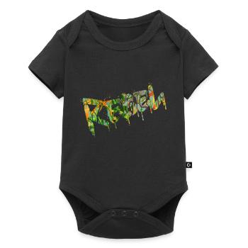 Rebel Rebels Funny Retro Music Hip Hop Rocknroll - Baby Premium short-sleeve bodysuit - black - Front
