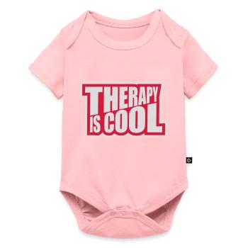 therapy is cool Quote - Baby Premium short-sleeve bodysuit - rose - Front