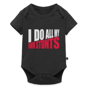 Toutes mes propres cascades - Body à manches courtes Premium Bébé - noir - Devant