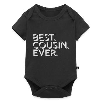 best cousin ever quote - Baby Premium short-sleeve bodysuit - black - Front