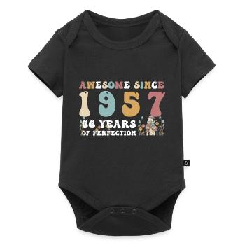 Génial depuis 1957 66 Année de Perfection - 66ème - Body à manches courtes Premium Bébé - noir - Devant