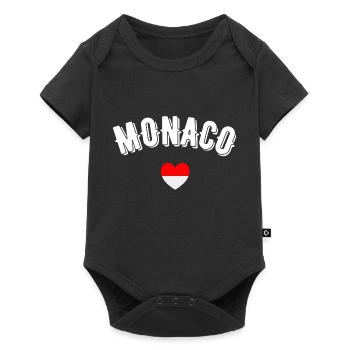 Monaco - Baby Premium short-sleeve bodysuit - black - Front