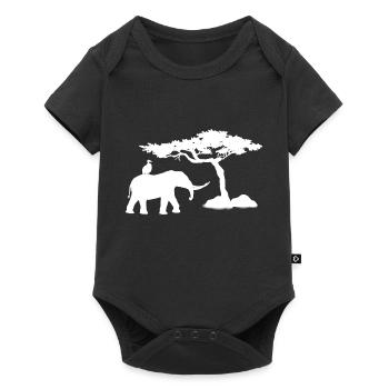 Safari Zoo Animal Safari Zoo - Baby Premium short-sleeve bodysuit - black - Front