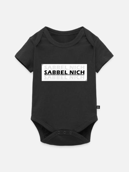 Sabbel nich - Baby Premium Kurzarmbody - Schwarz