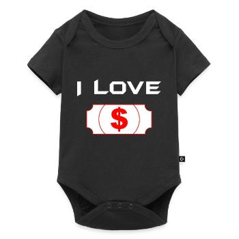 Bitcoin Trading Crypto Aktien - Baby Premium Kurzarmbody - Schwarz - Vorne