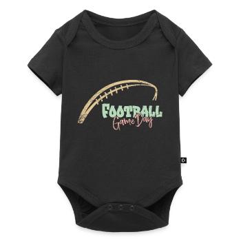 American Football Fan Shirt - Game Day Vintage - Baby Premium short-sleeve bodysuit - black - Front